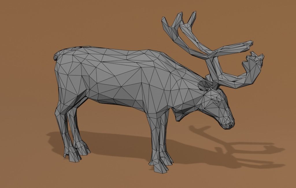 Reindeer Cartoon 3D print model_1
