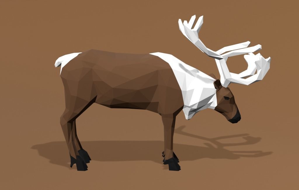 Reindeer Cartoon 3D print model_12
