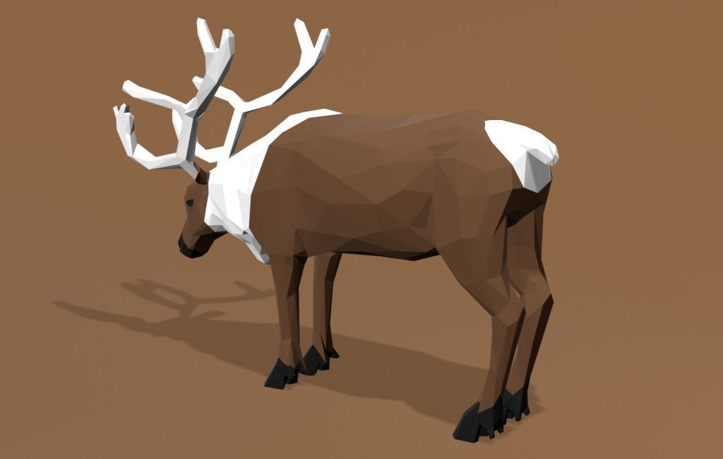 Reindeer Cartoon 3D print model_11
