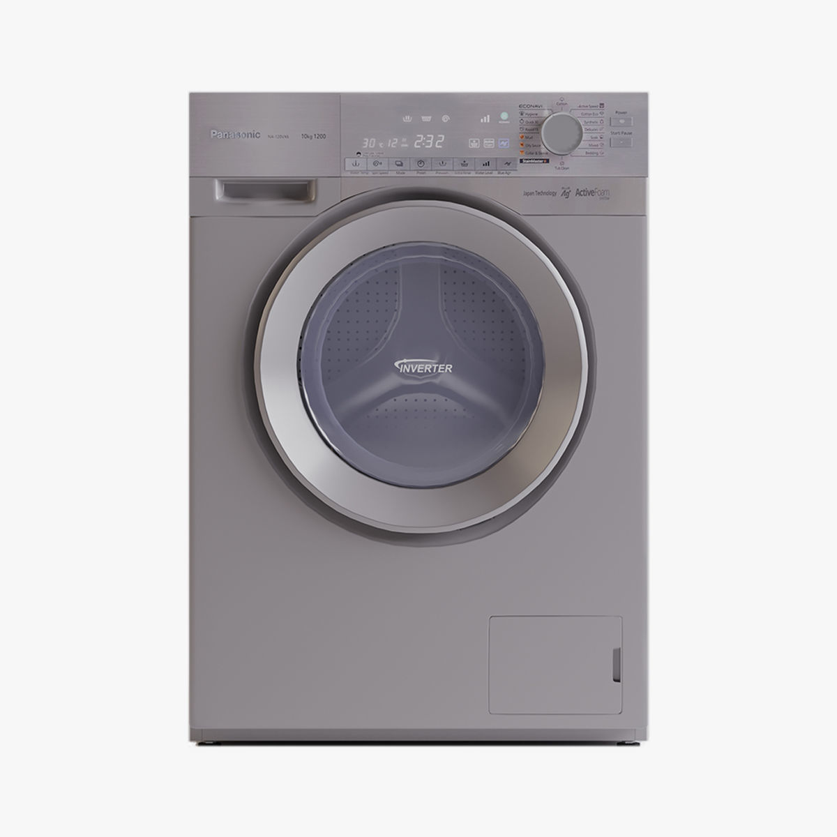 Washing Machine - Panasonic Econavi 3D model_3