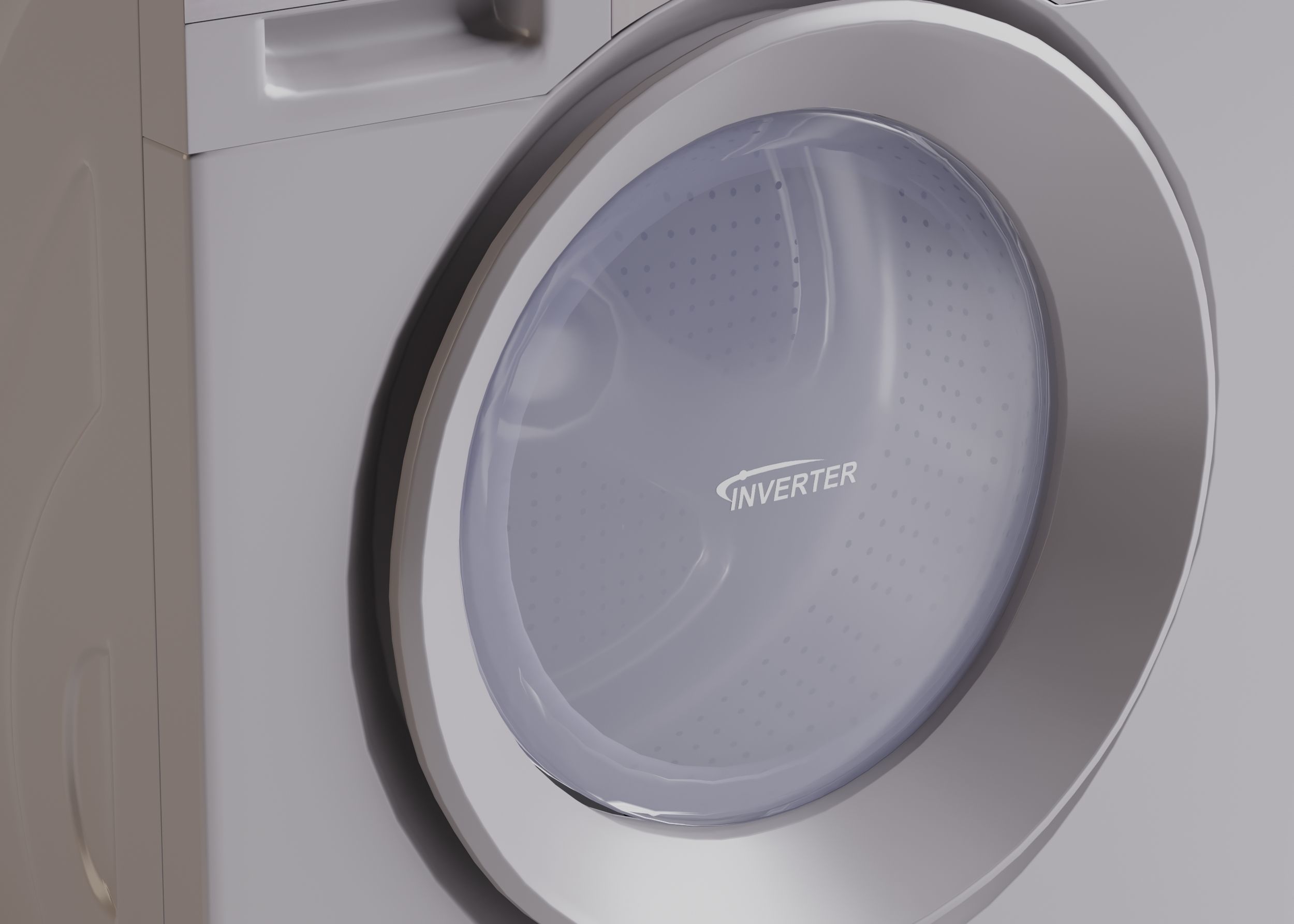 Washing Machine - Panasonic Econavi 3D model_2