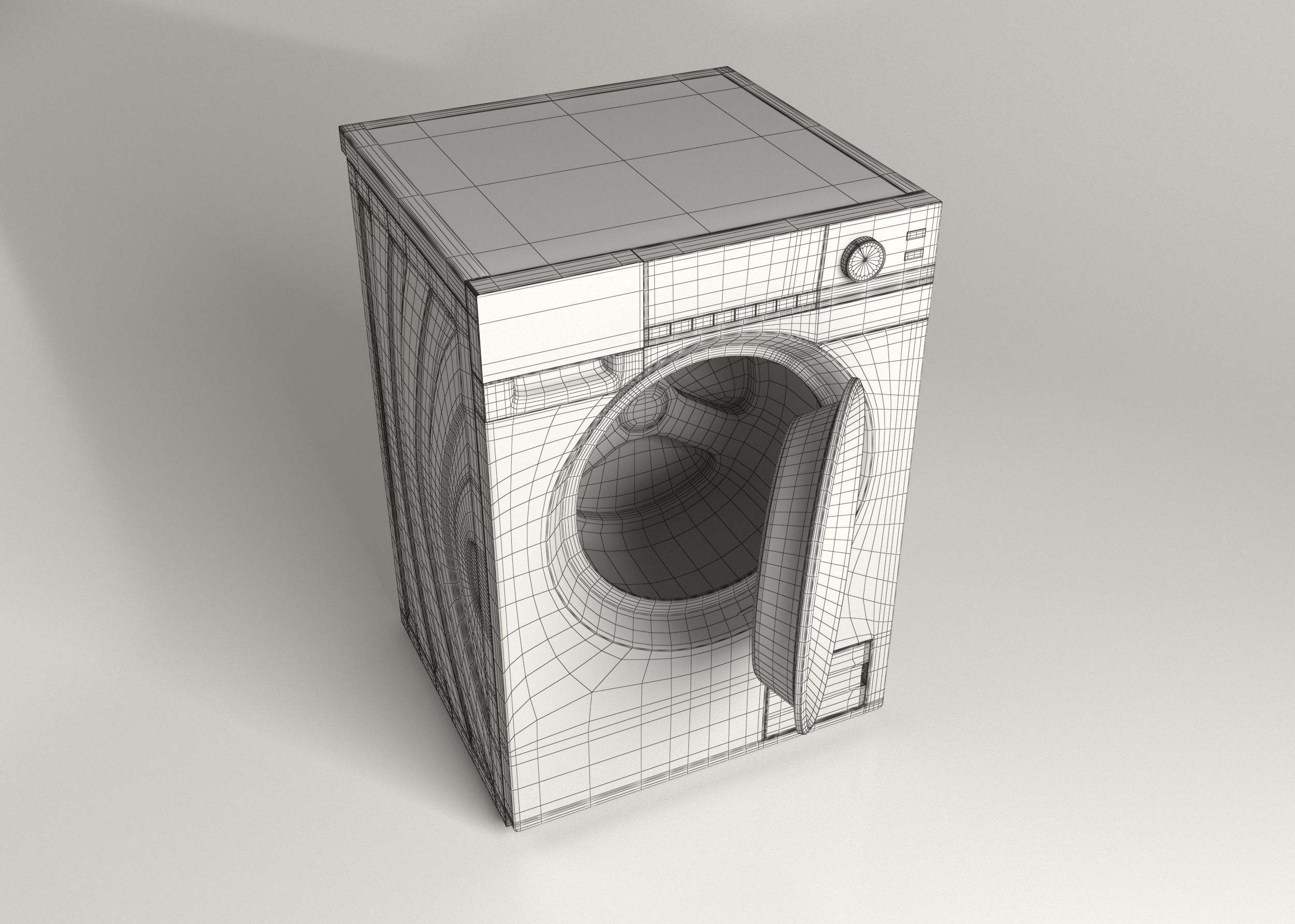 Washing Machine - Panasonic Econavi 3D model_5