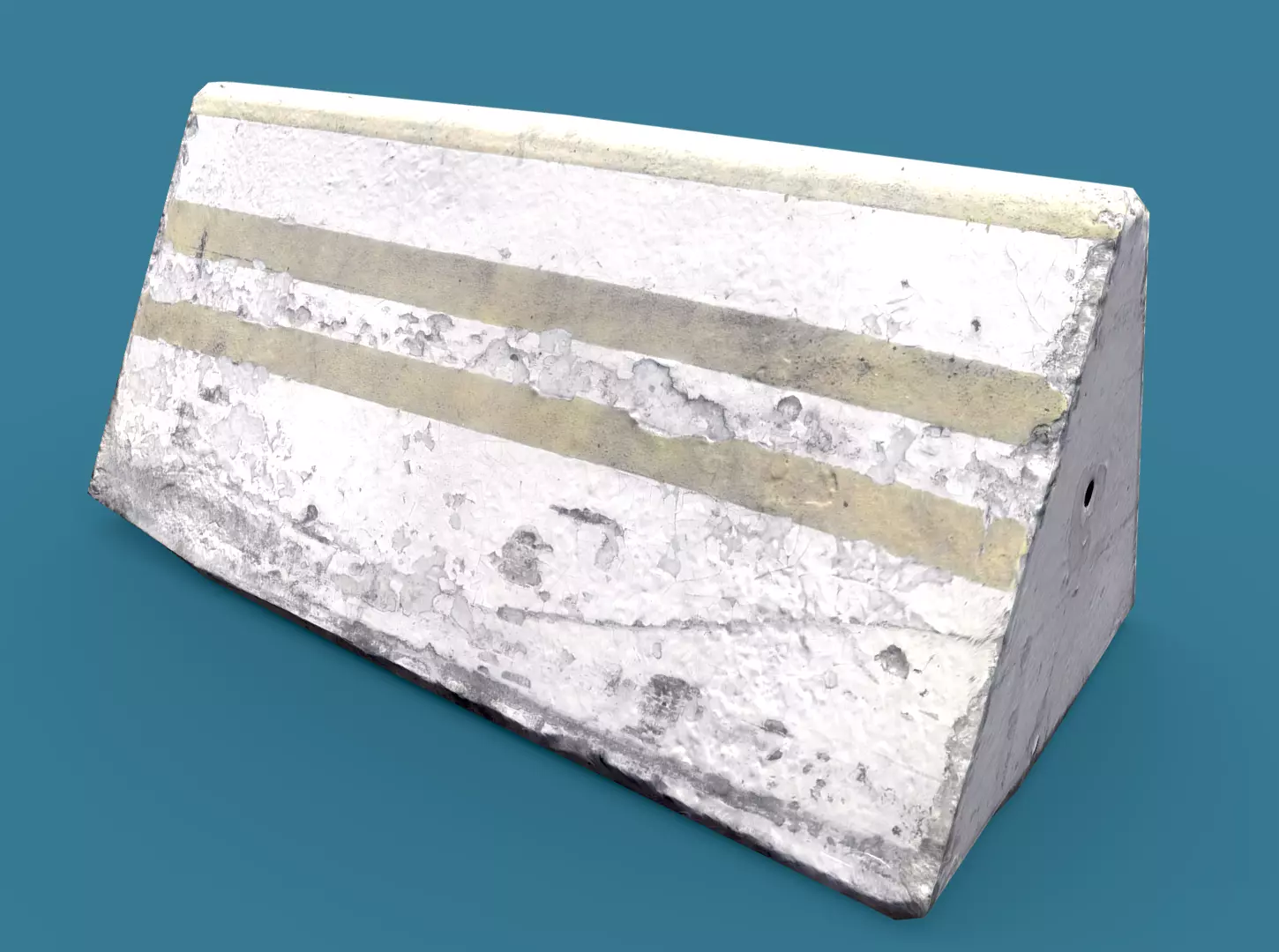 Lowpoly Concrete Barrier Small Low-poly 3D model