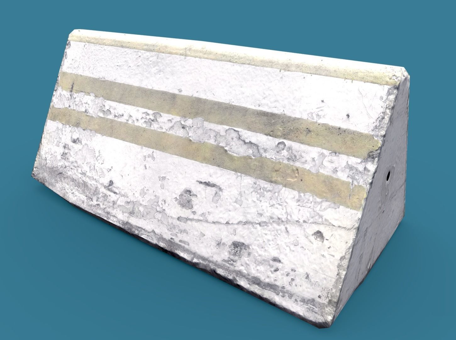 Lowpoly Concrete Barrier Small