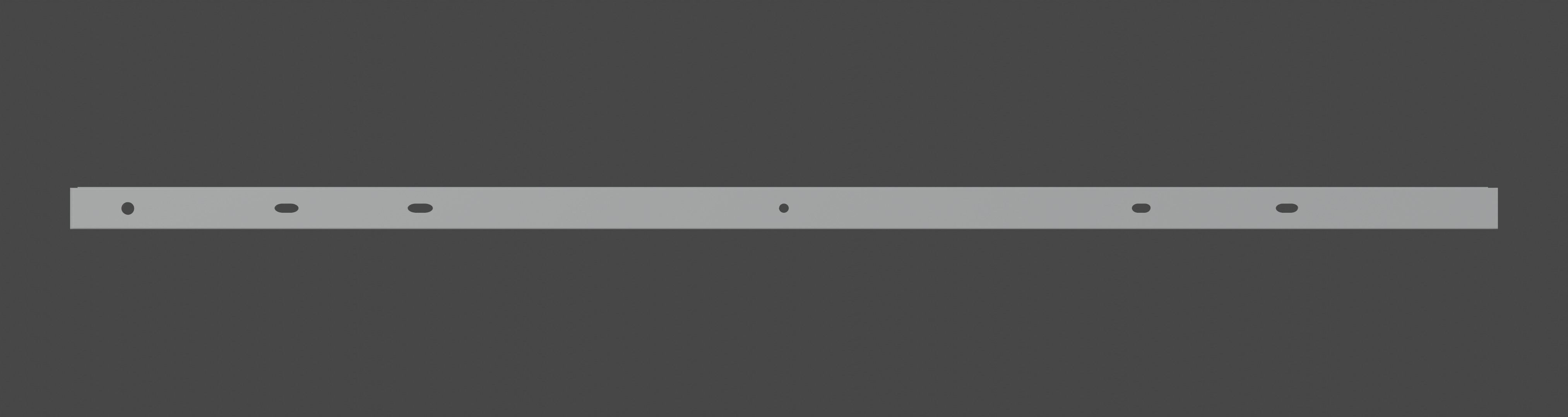 Wooden Meter Stick Low-poly 3D model_8
