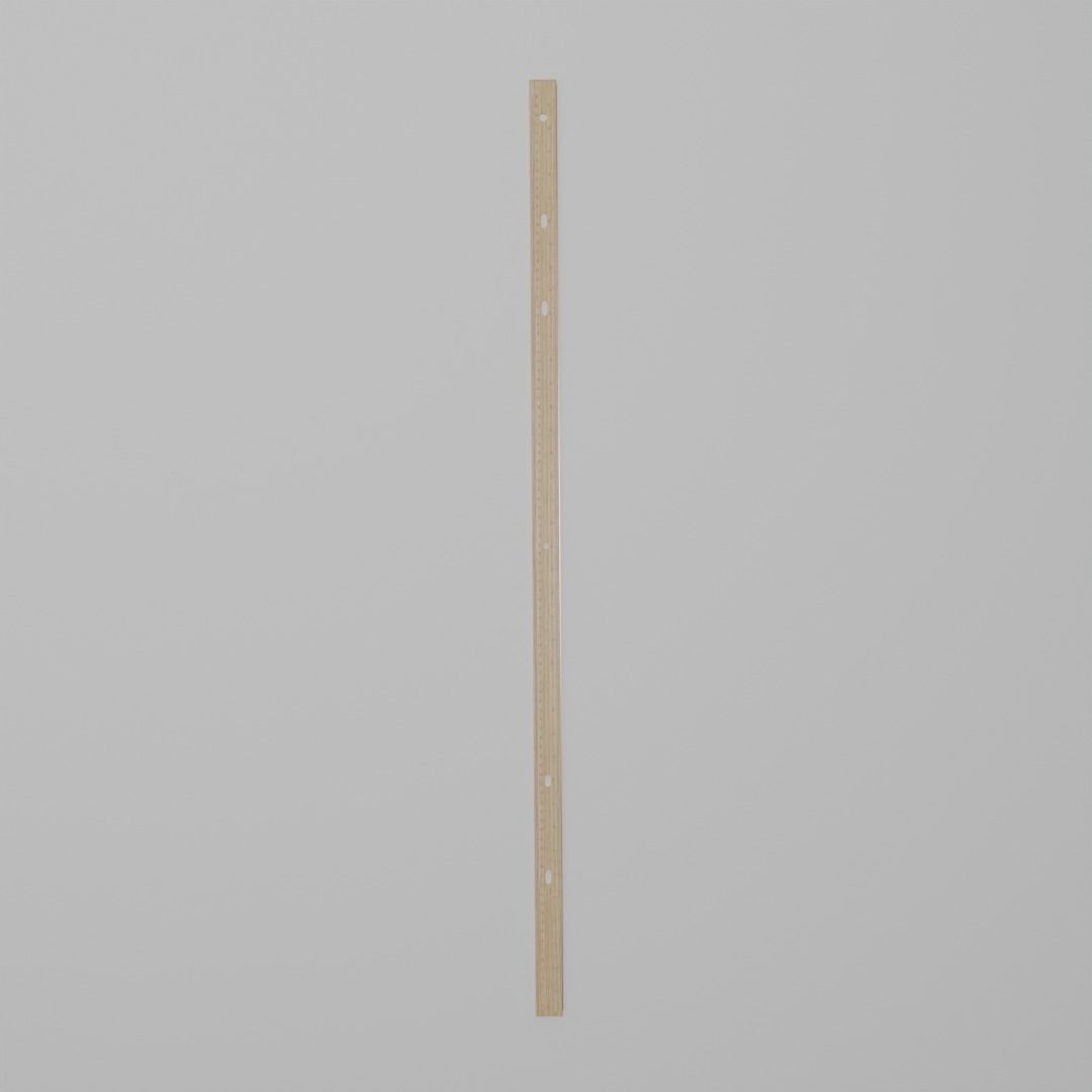 Wooden Meter Stick Low-poly 3D model_1