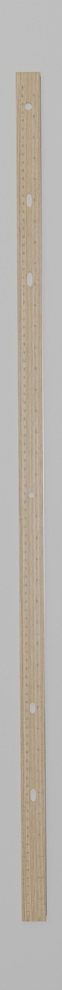 Wooden Meter Stick Low-poly 3D model_2