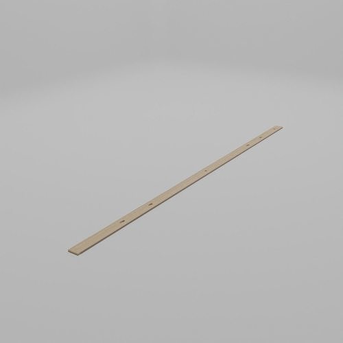 Wooden Meter Stick Low-poly 3D model