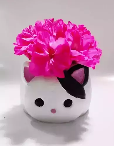Cute Cat Pot