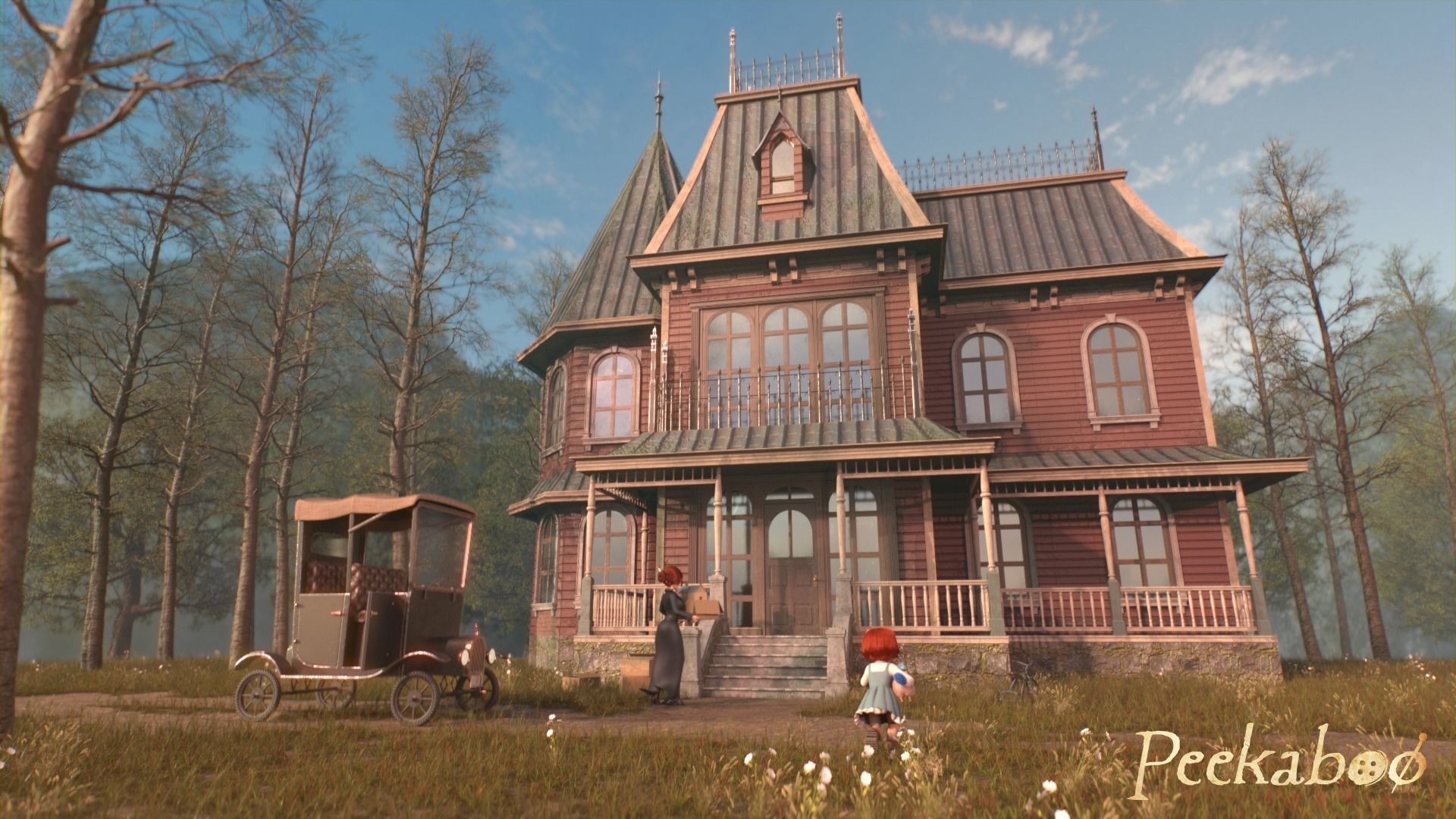 CarThesis old fashioned car Low-poly 3D model_7