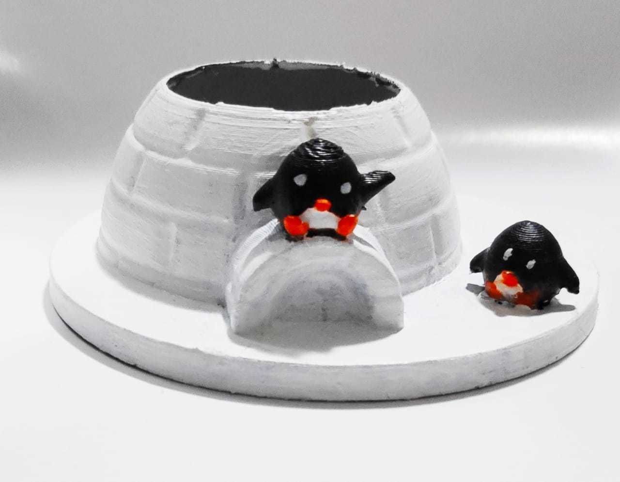 Cute Igloo Pot 3D print model_4