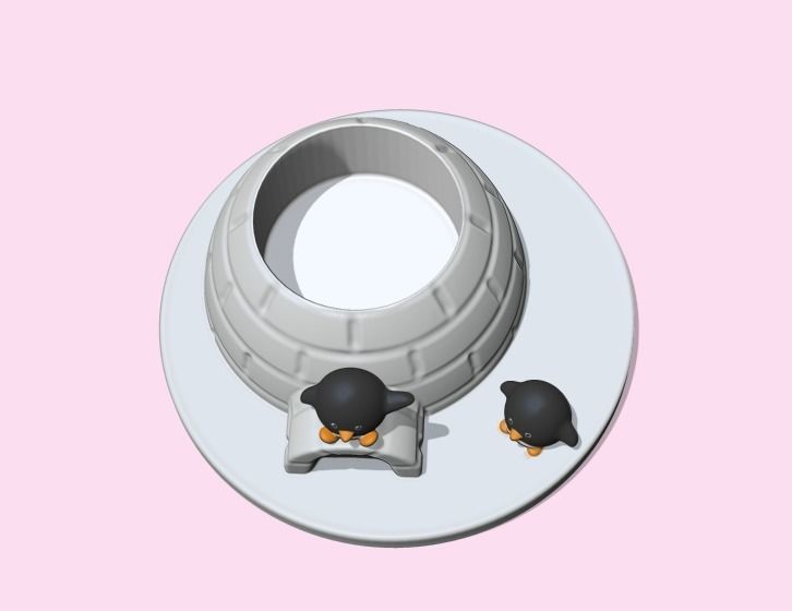 Cute Igloo Pot 3D print model_5