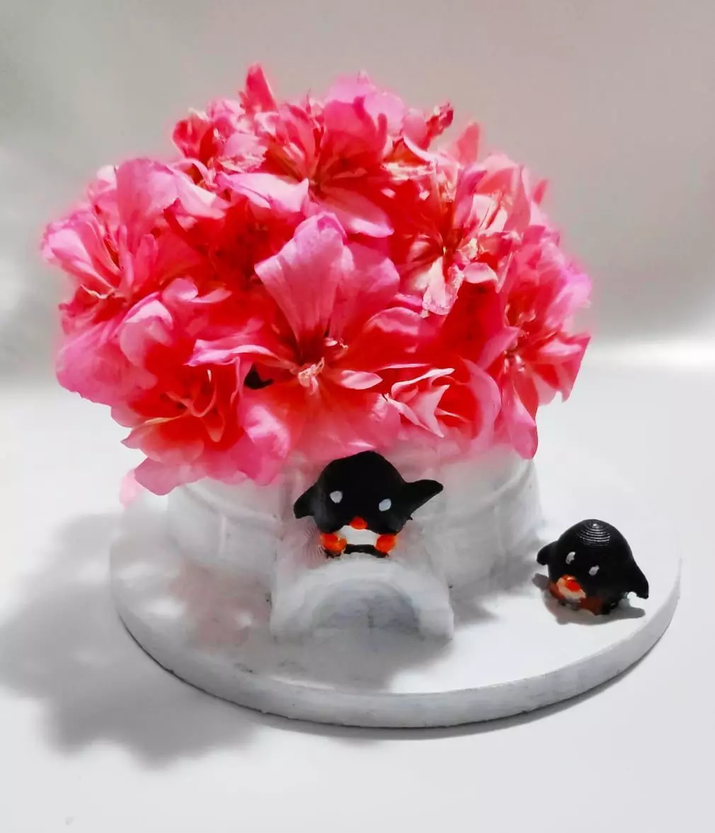 Cute Igloo Pot 3D print model_0