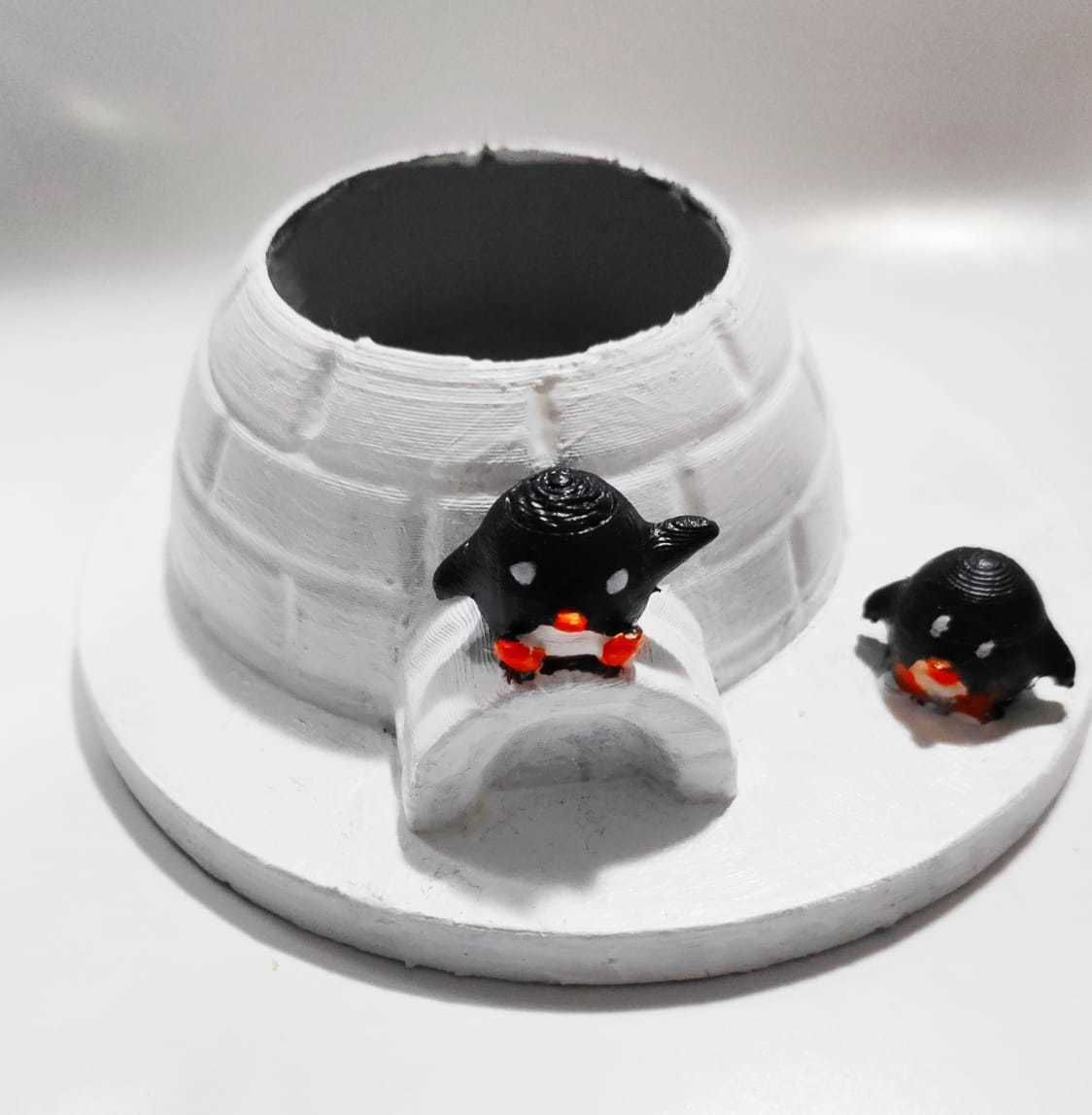 Cute Igloo Pot 3D print model_9