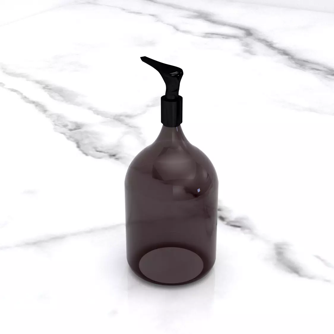 Glass Bottle Low-poly 3D model