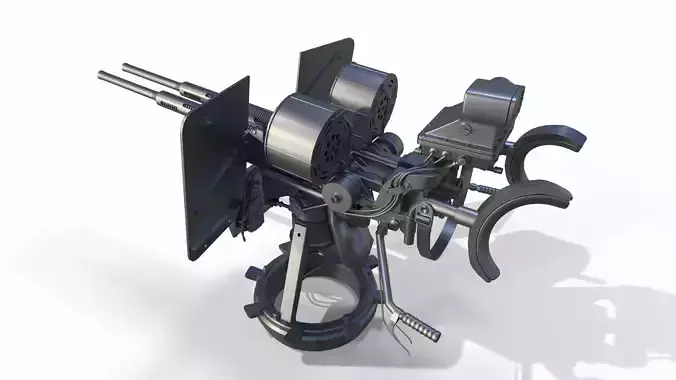 Oerlikon Cannon 3D model