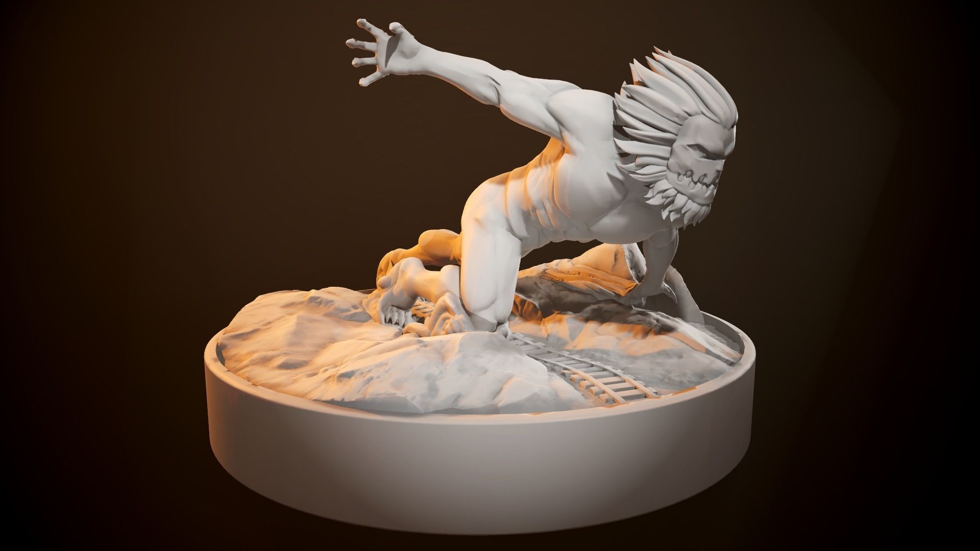 Attack On Titans - Jaw Figurine 3D print model_16