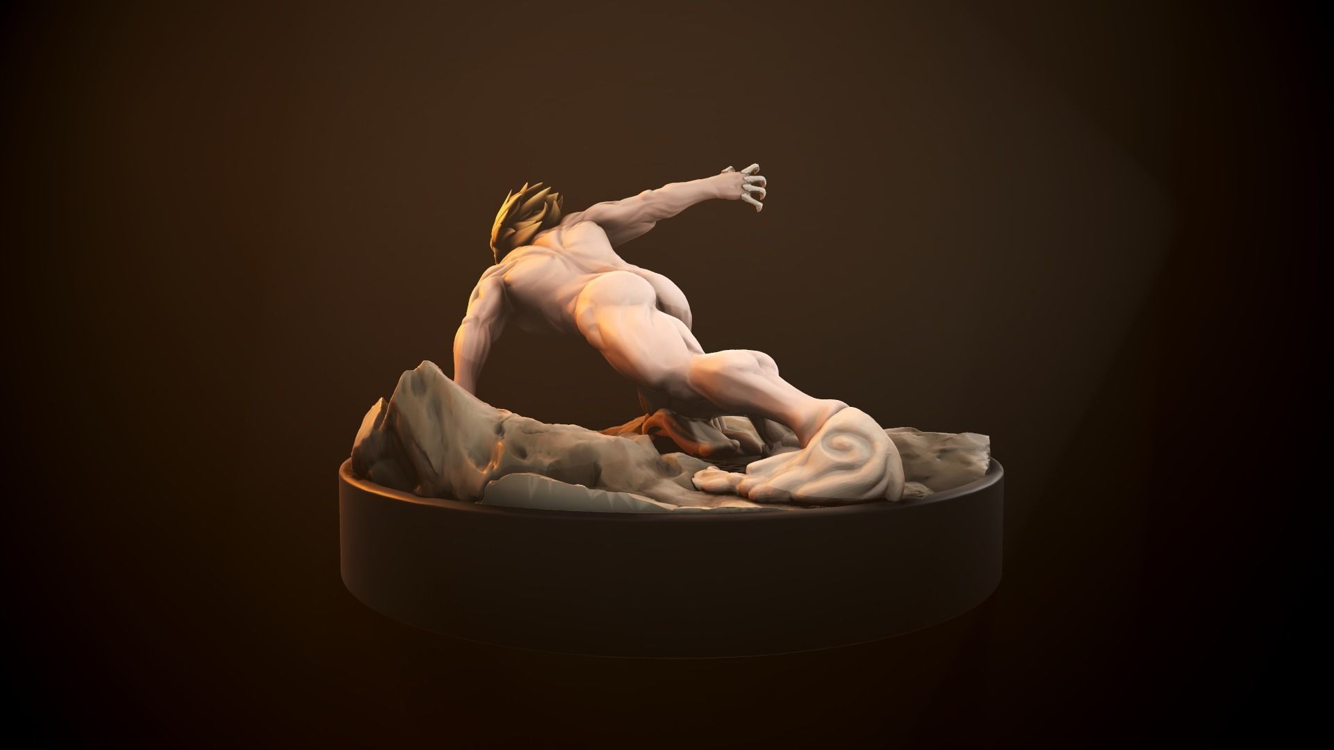 Attack On Titans - Jaw Figurine 3D print model_8