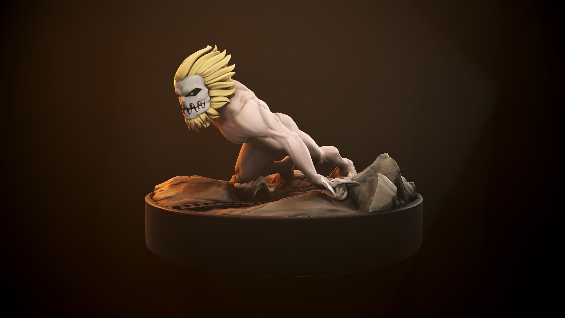 Attack On Titans - Jaw Figurine 3D print model_9
