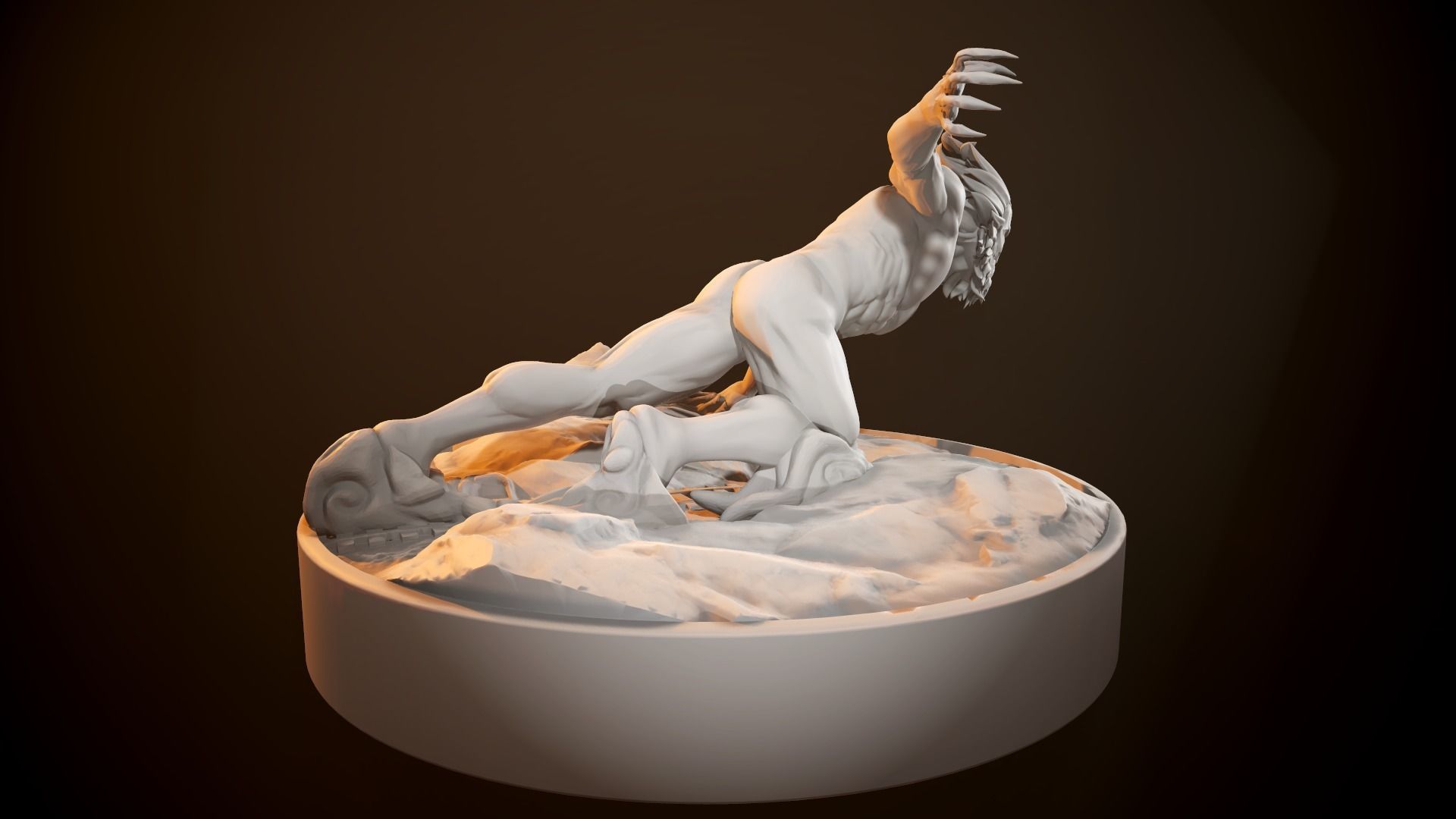 Attack On Titans - Jaw Figurine 3D print model_18