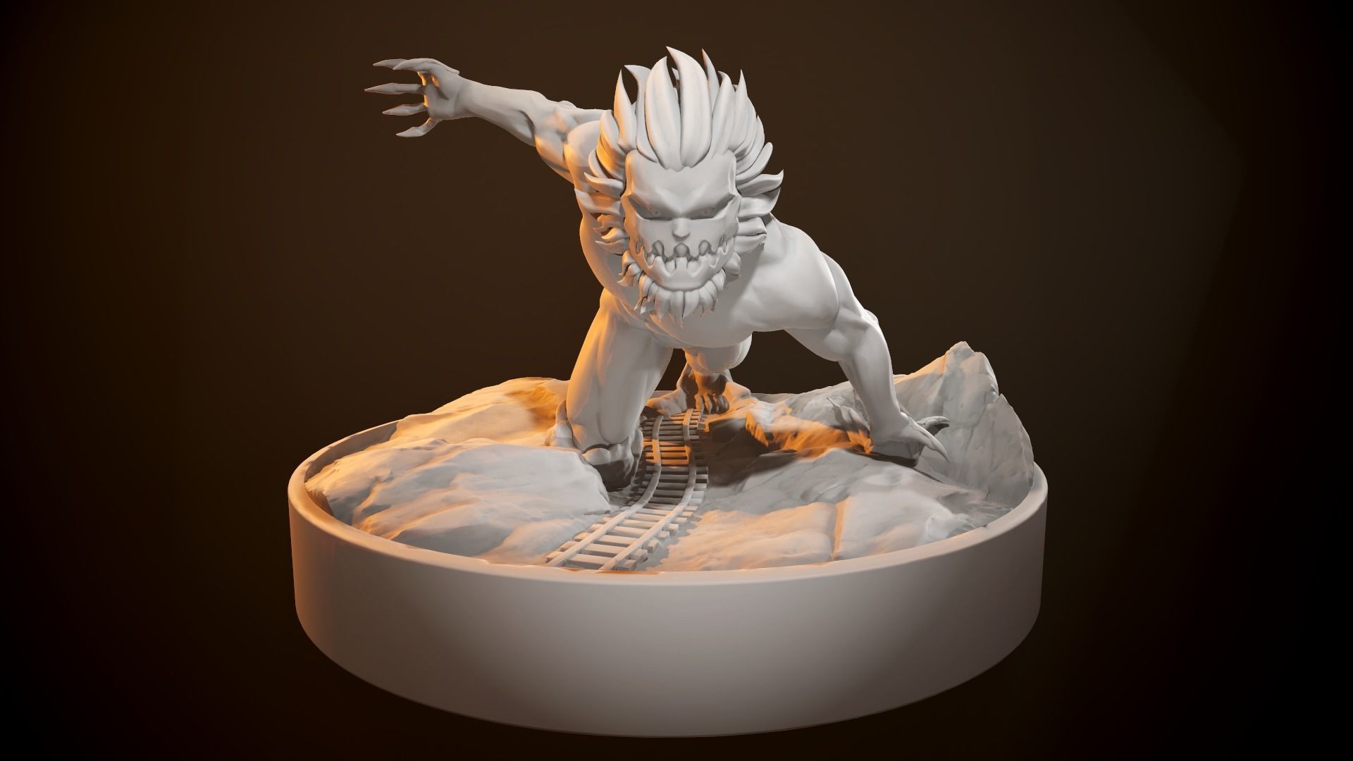 Attack On Titans - Jaw Figurine 3D print model_15