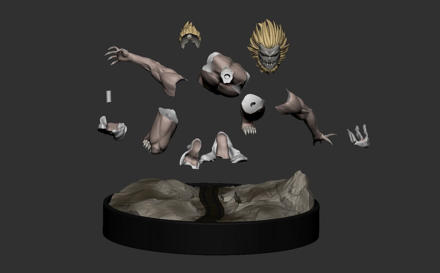 Attack On Titans - Jaw Figurine 3D print model_14