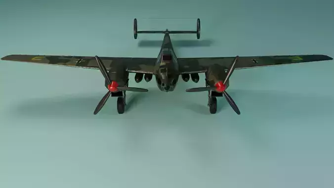 Messerschmitt Bf 162 - Jaguar - THE FAST LIGHT BOMBER - Low-poly 3D model