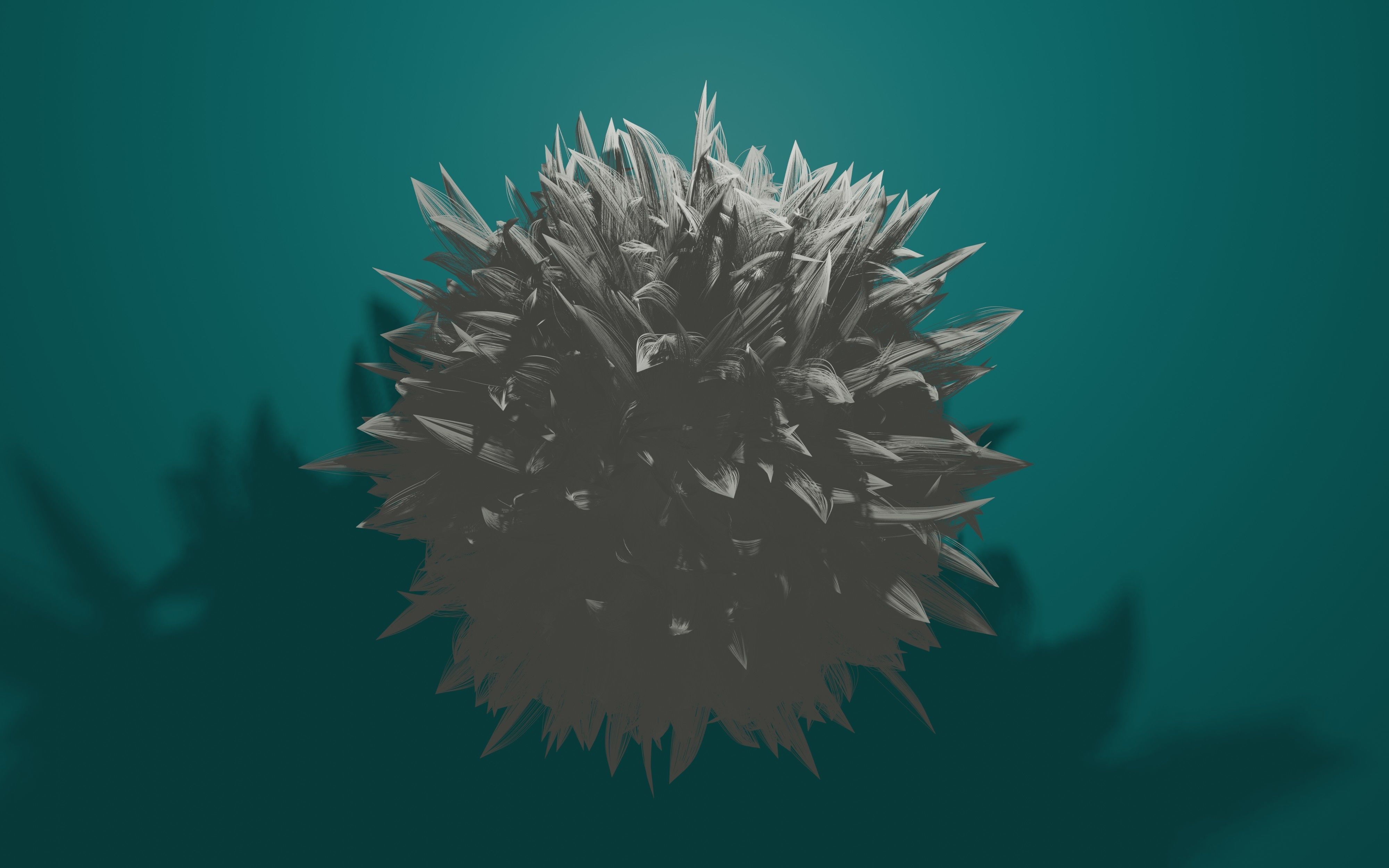 Round feather model 3D print model_8