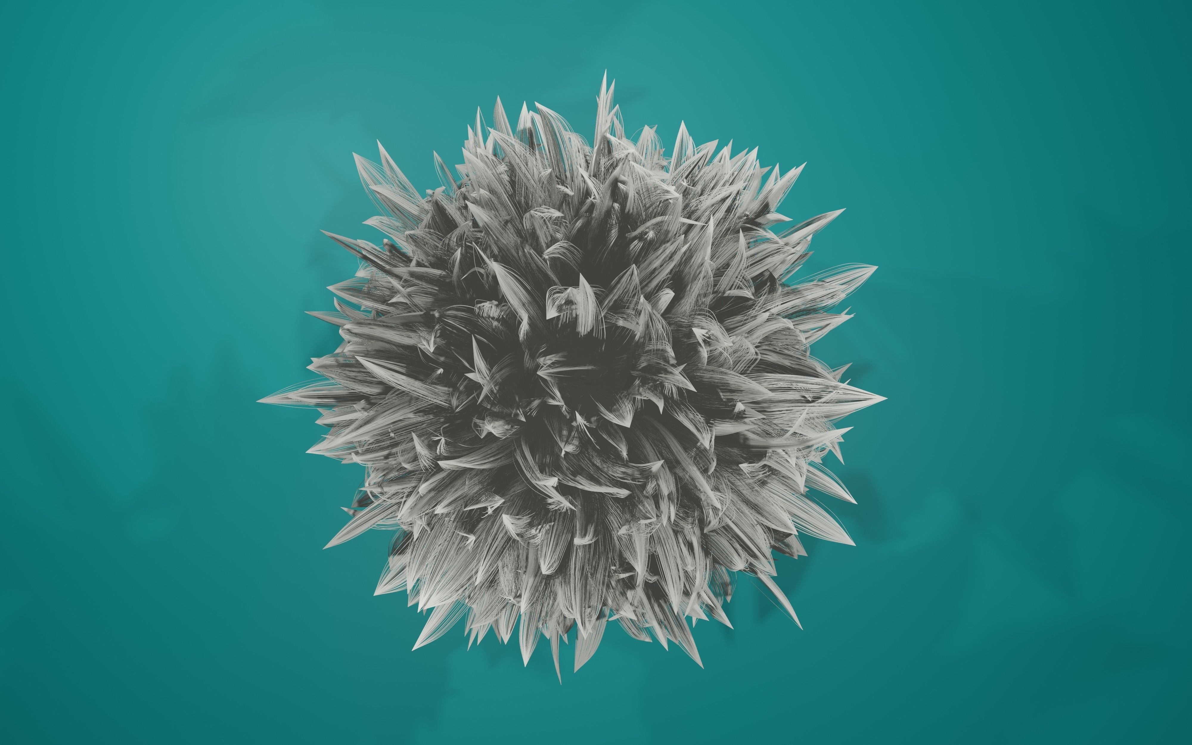 Round feather model 3D print model_7