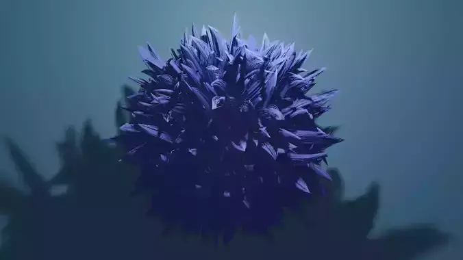 Round feather model 3D print model