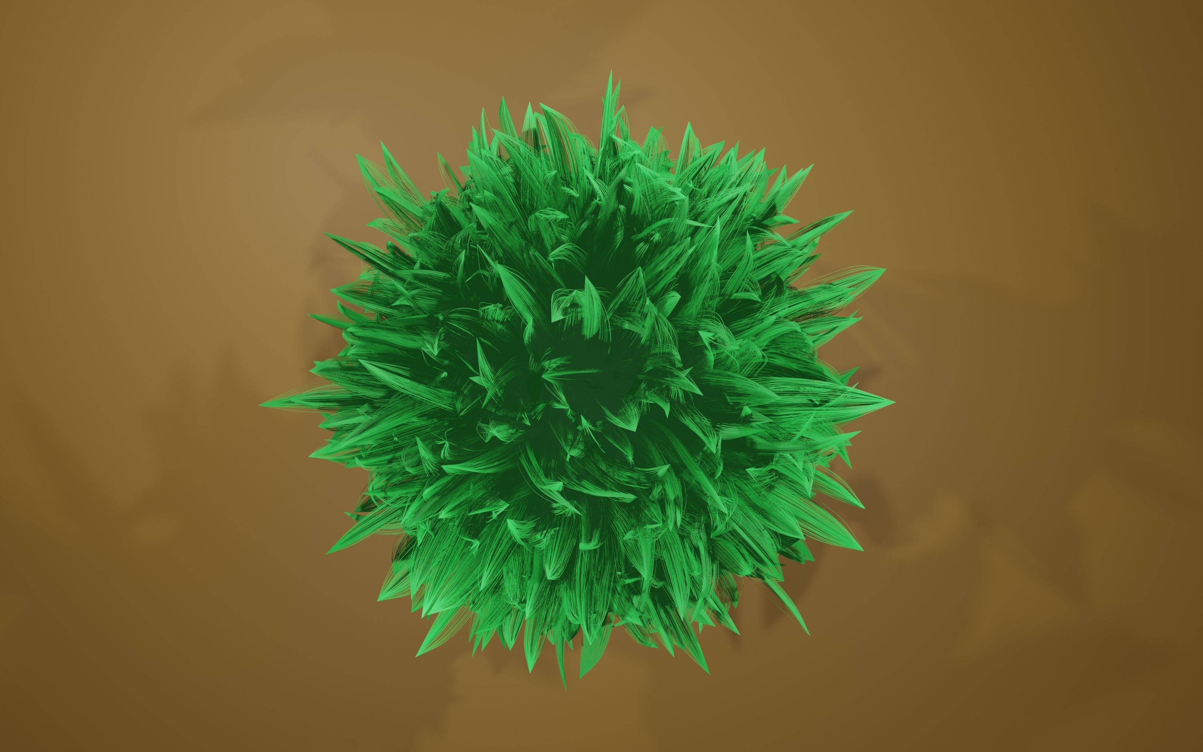 Round feather model 3D print model_5