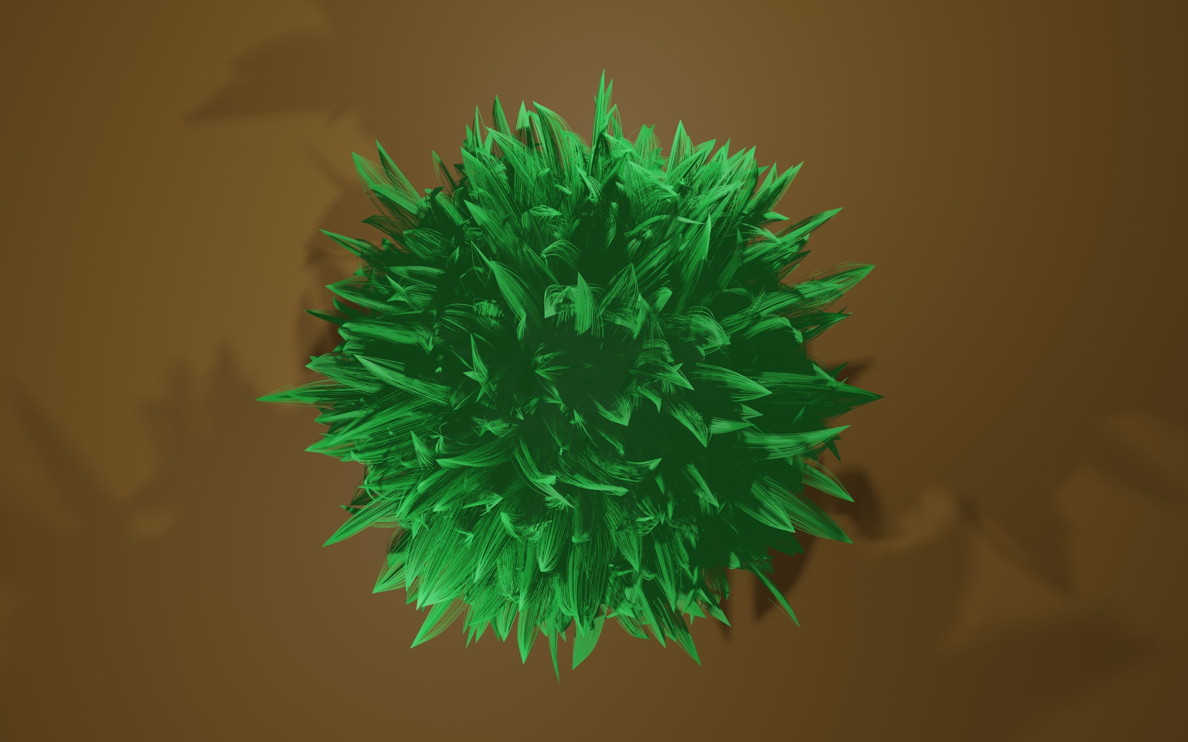 Round feather model 3D print model_4