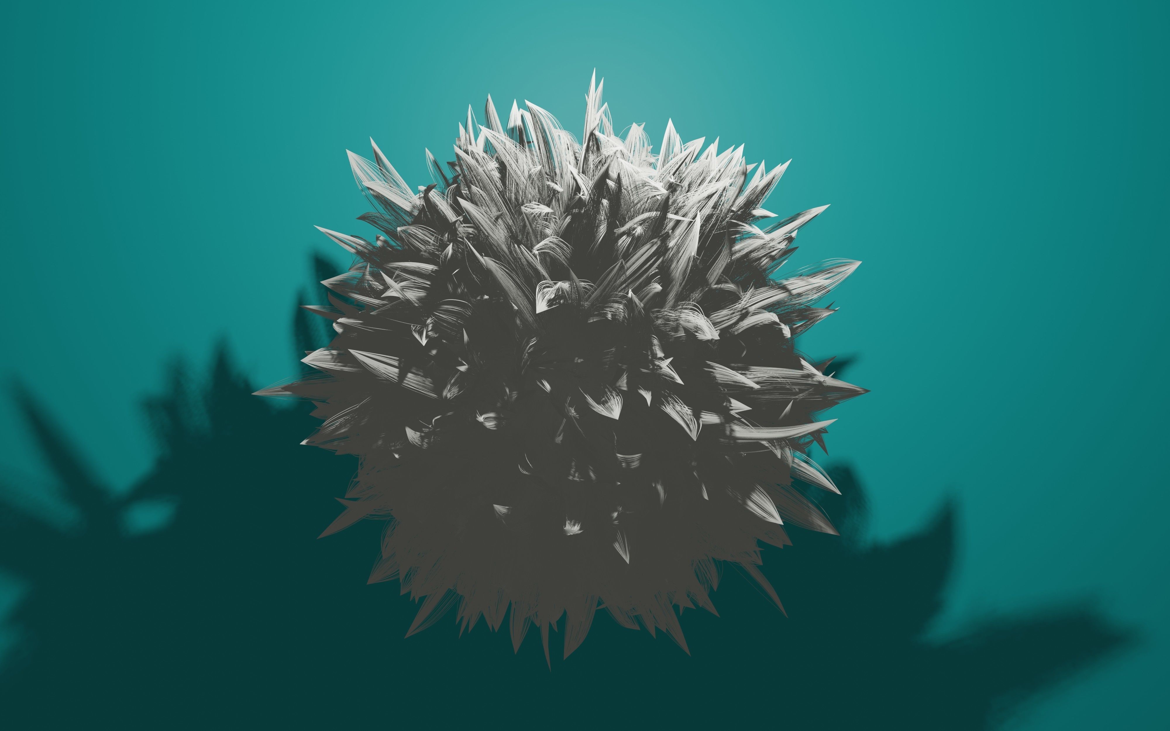 Round feather model 3D print model_9