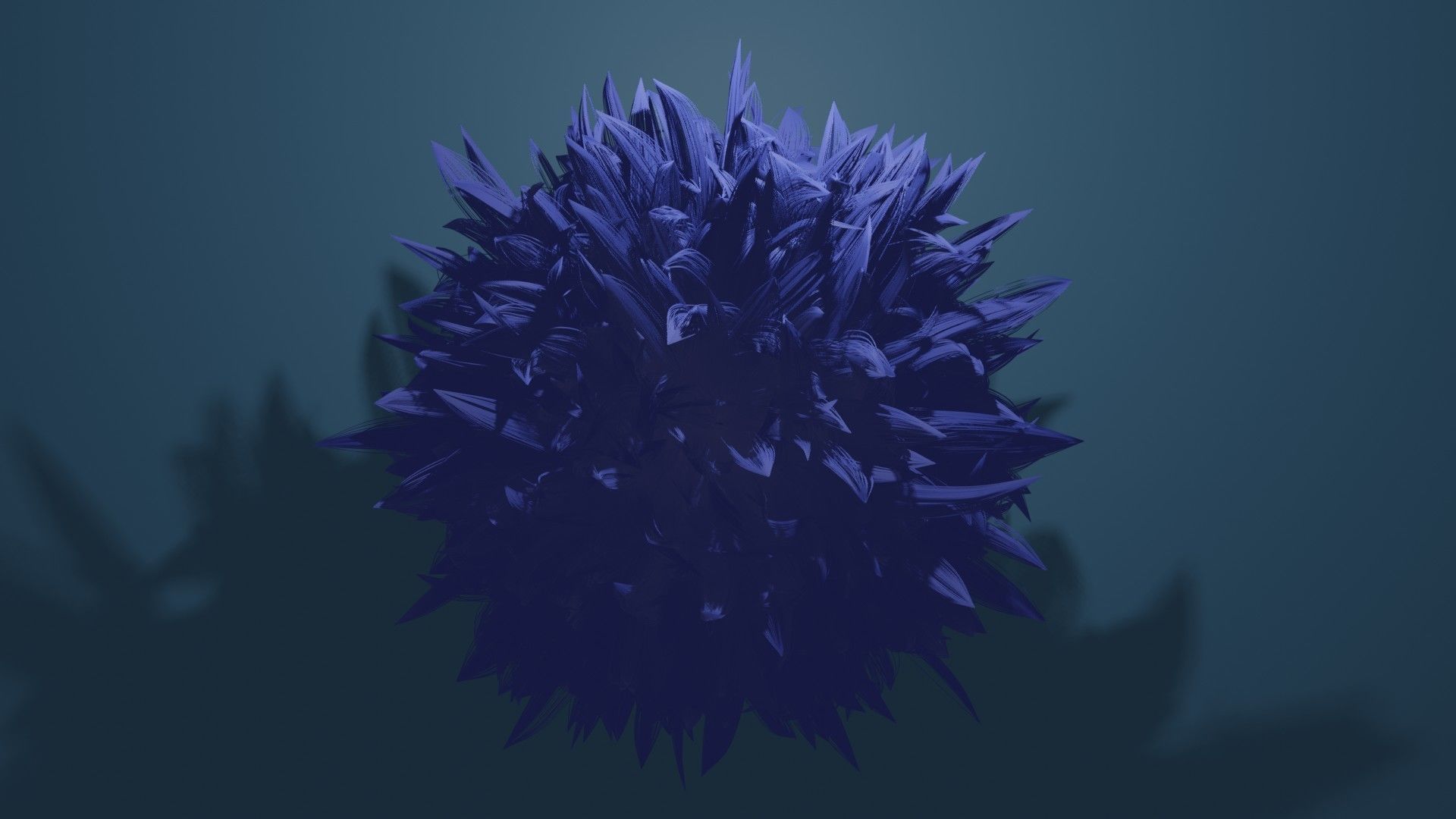 Round feather model 3D print model_2