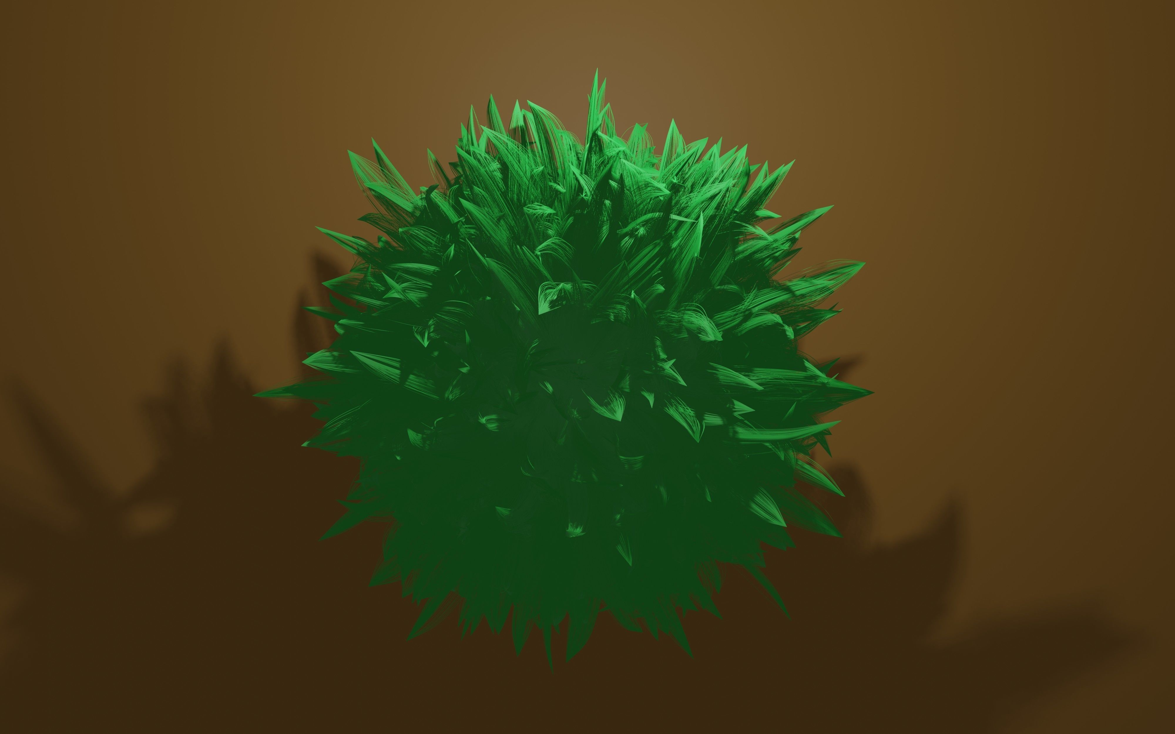 Round feather model 3D print model_3