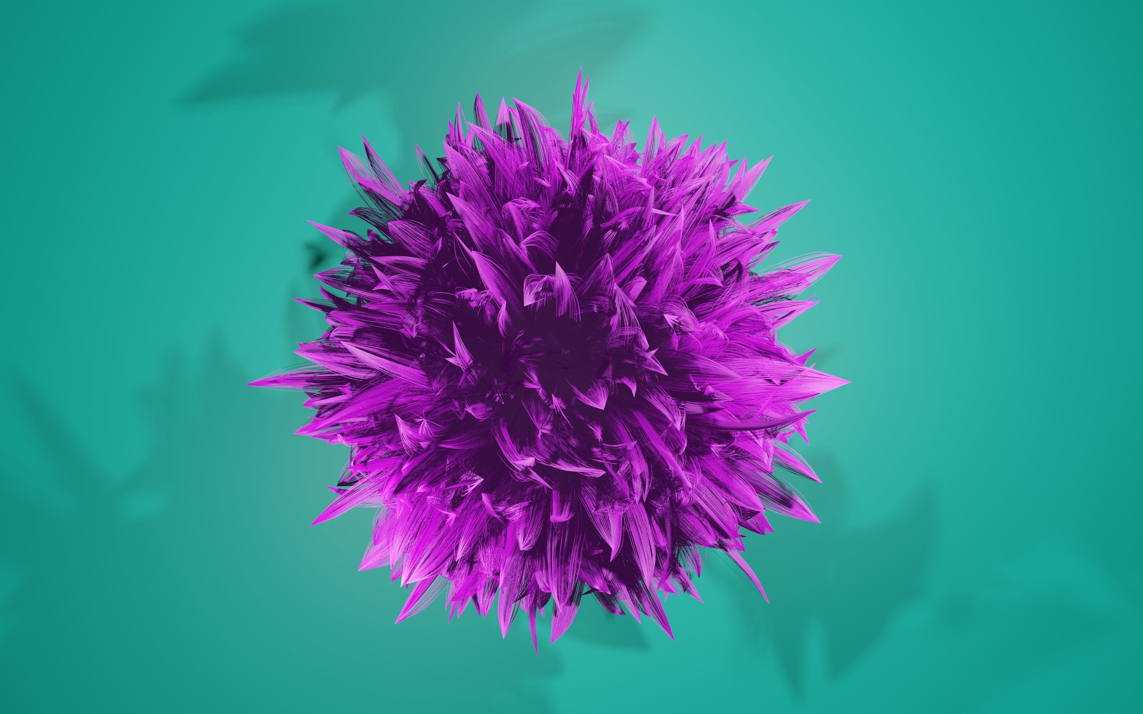 Round feather model 3D print model_1