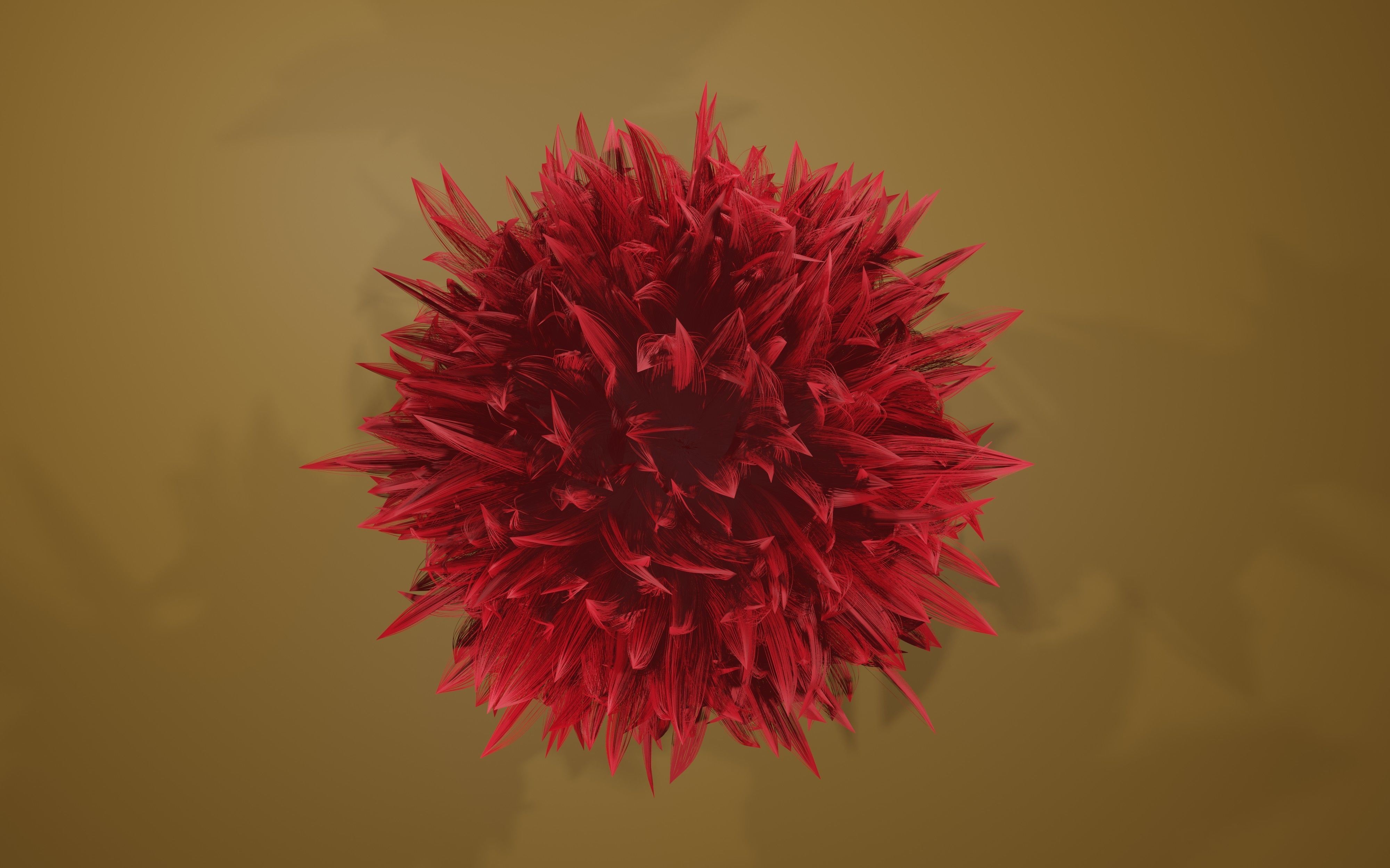 Round feather model 3D print model_6