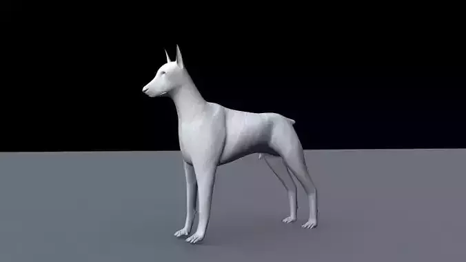 3d Dog mesh