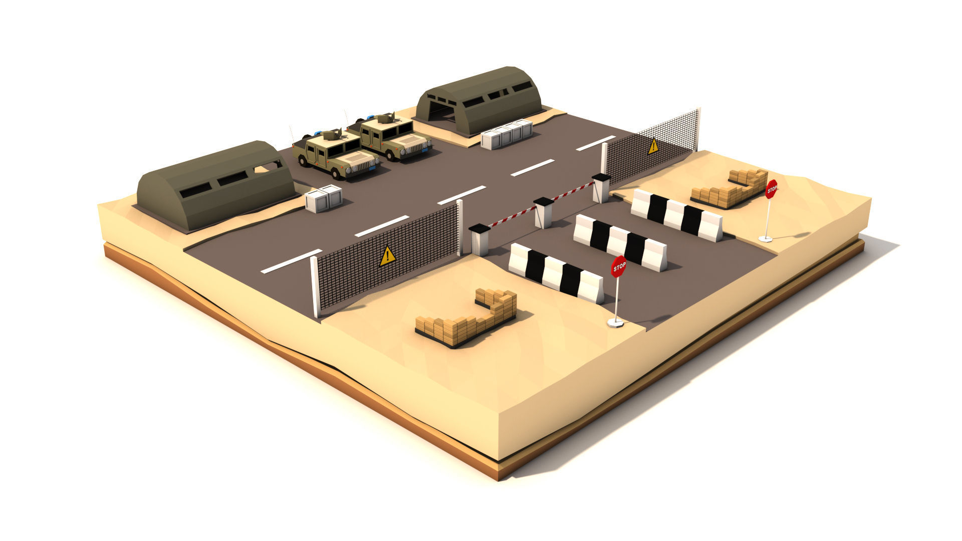 Polygon Military Combo Pack Low-poly 3D model_7