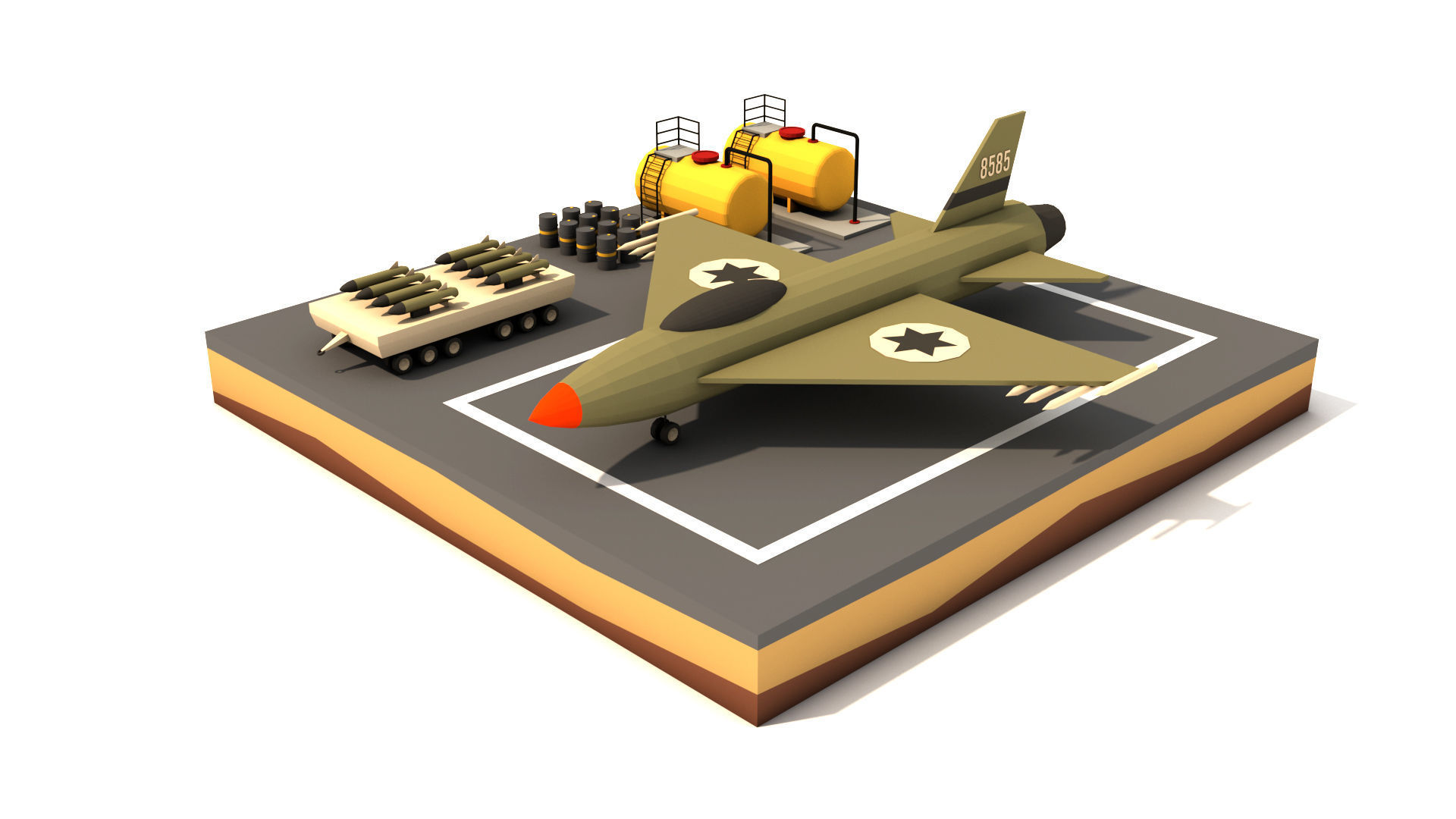 Polygon Military Combo Pack Low-poly 3D model_5