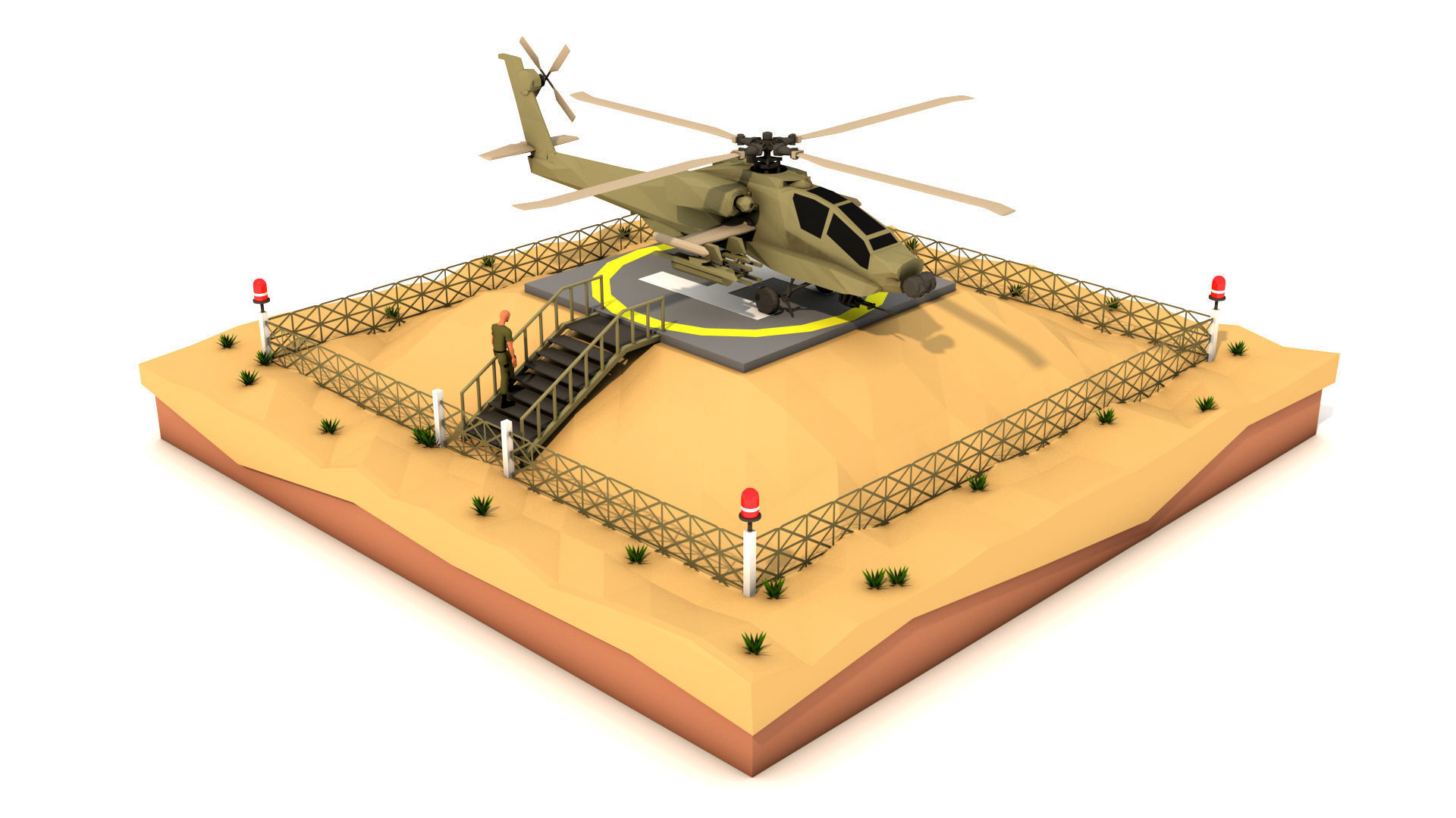 Polygon Military Combo Pack Low-poly 3D model_12