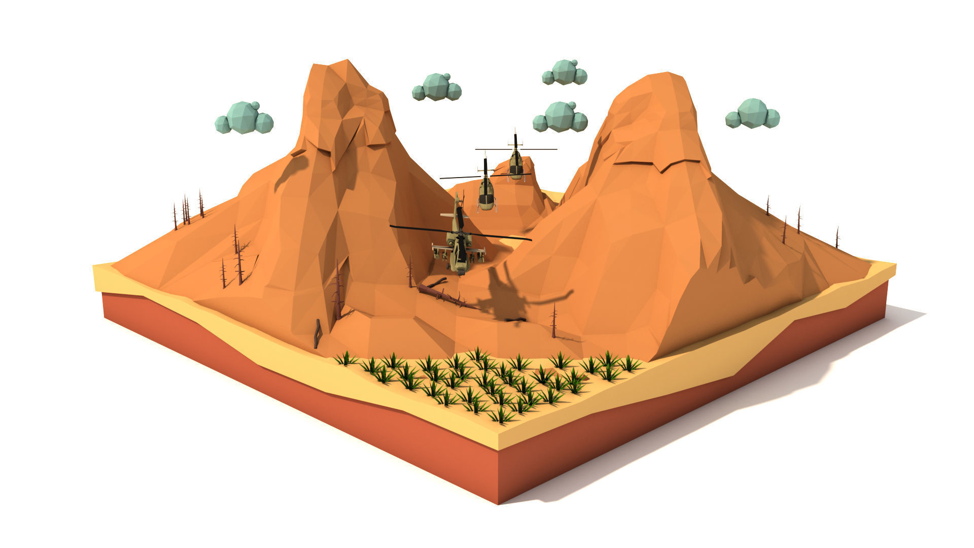 Polygon Military Combo Pack Low-poly 3D model_6