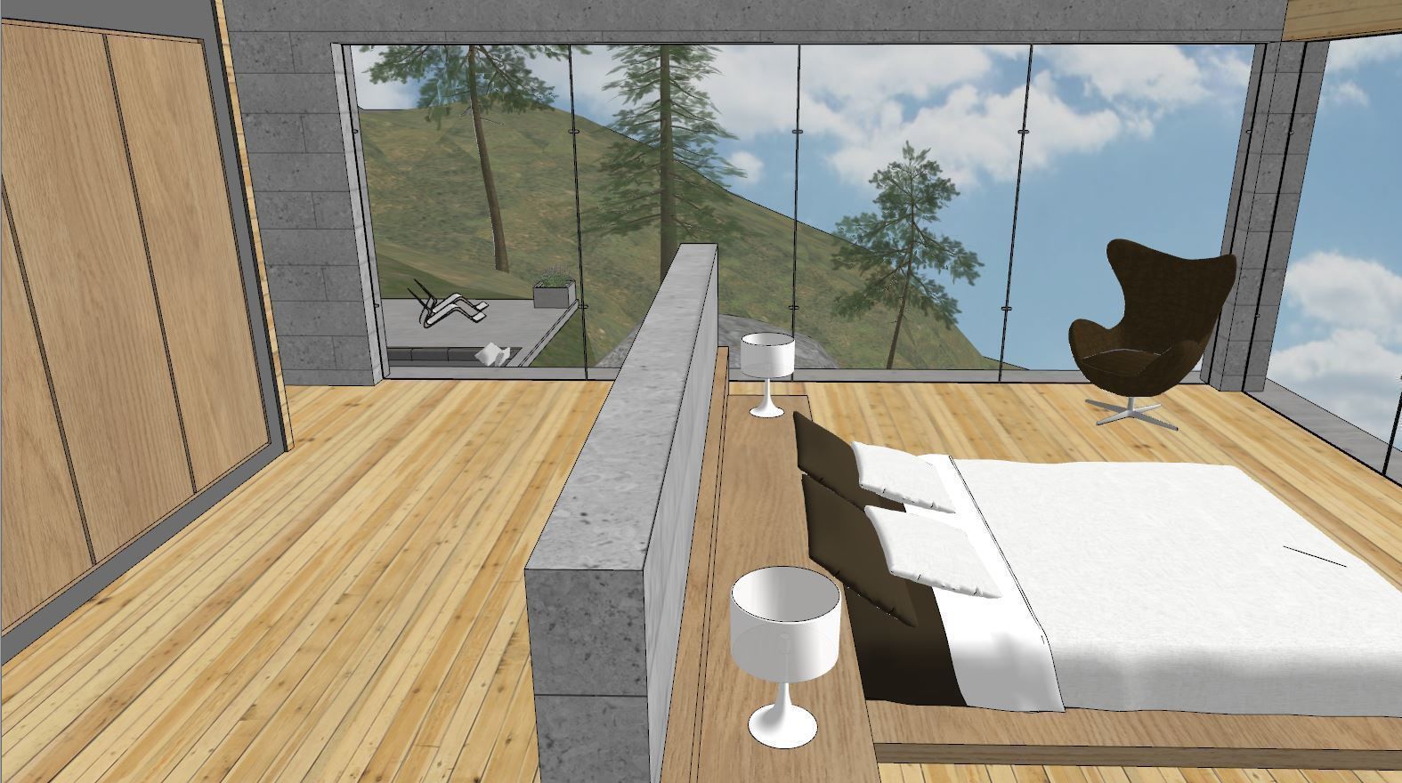 Mountain Villa Sketchup 3D model_8