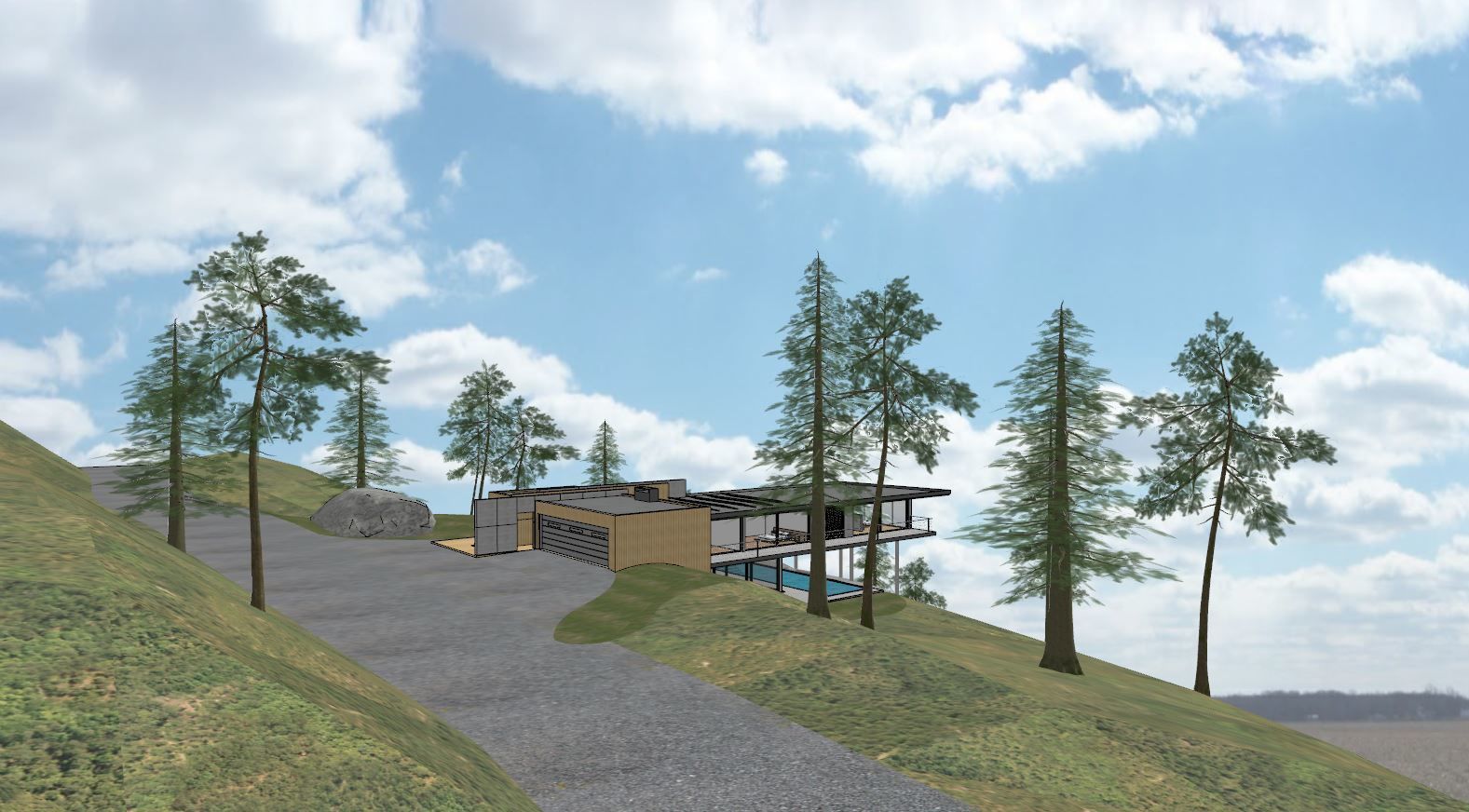 Mountain Villa Sketchup 3D model_33