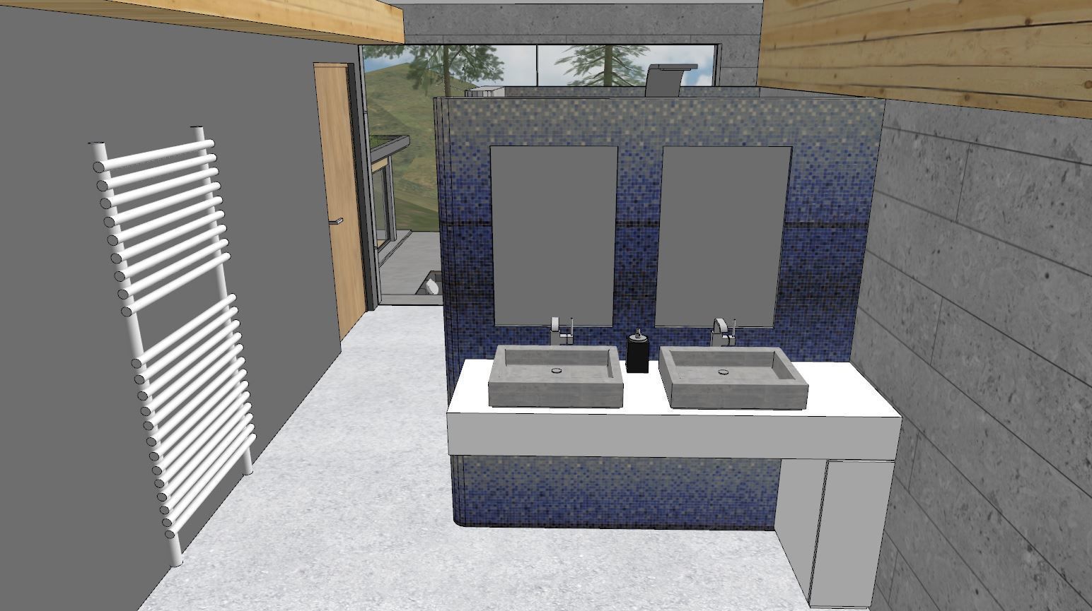 Mountain Villa Sketchup 3D model_11