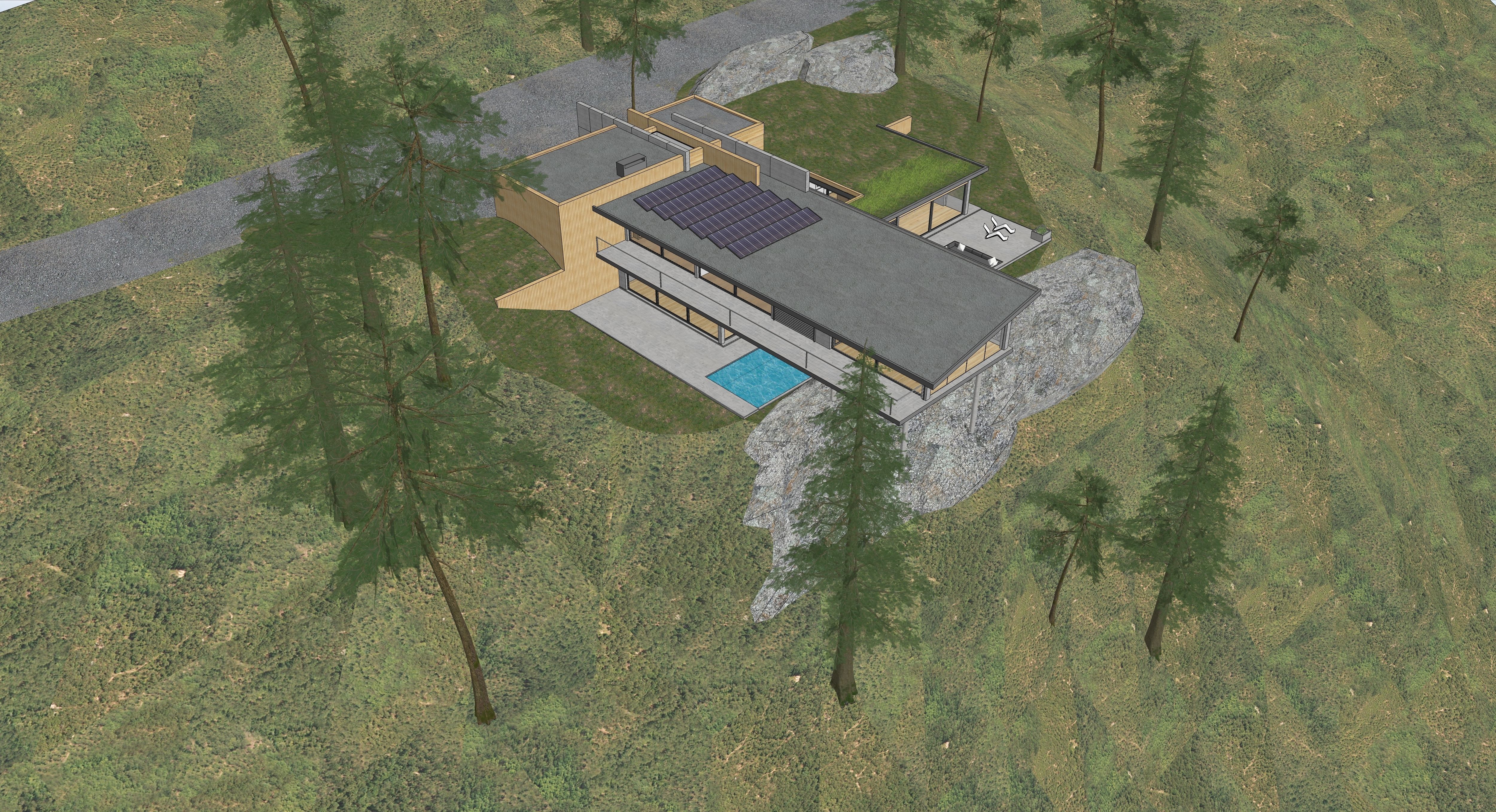 Mountain Villa Sketchup 3D model_52