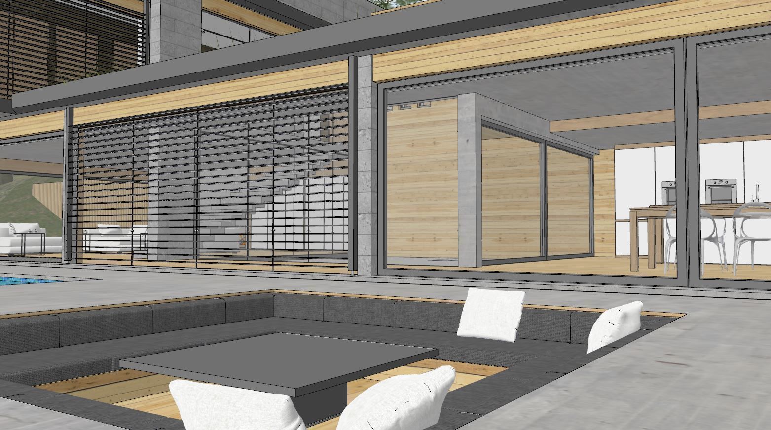 Mountain Villa Sketchup 3D model_55