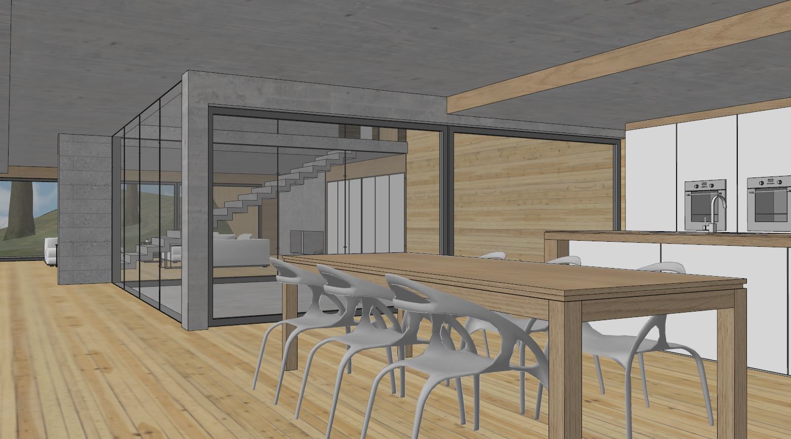 Mountain Villa Sketchup 3D model_58