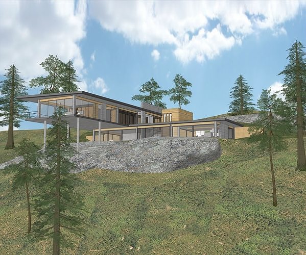 Mountain Villa Sketchup 3D model