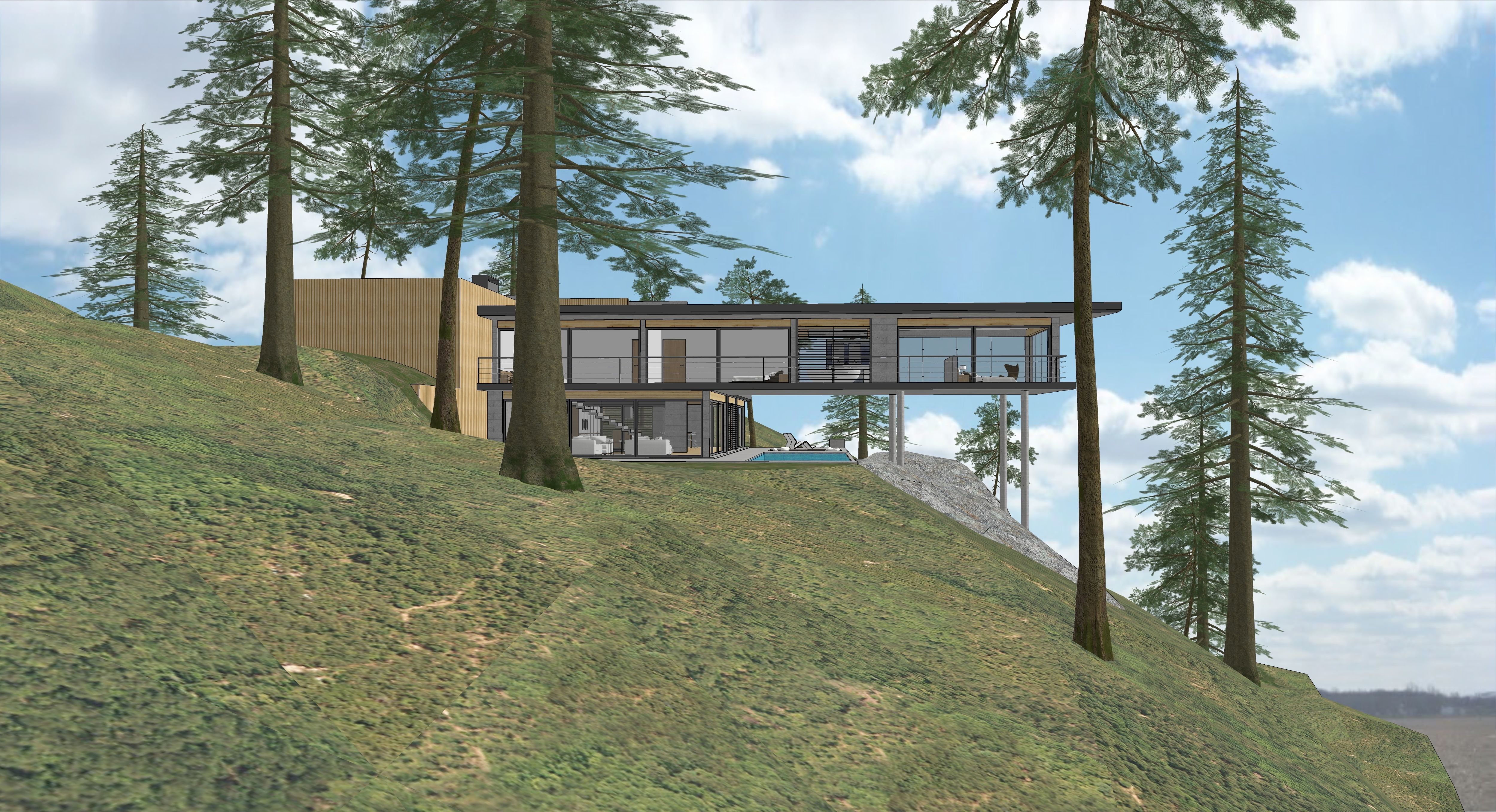 Mountain Villa Sketchup 3D model_36